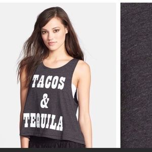 MINKPINK Tacos & Tequila Tank Graphic Tank